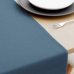 Goldea napron de masă decorativ loneta - gri-albastru 35x140 cm