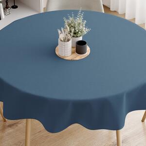 Goldea față de masă decorativă loneta - gri-albastru - rotundă Ø 140 cm