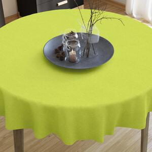 Goldea față de masă decorativă loneta - verde - rotundă Ø 140 cm