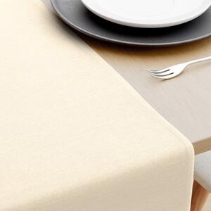 Goldea napron de masă decorative loneta - cream 50x140 cm