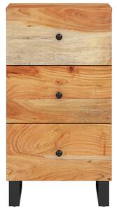 Servantă cu 3 sertare, 40x33,5x75 cm, lemn masiv de acacia
