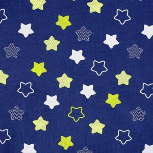 Goldea țesătură simona 100% bumbac - stele pe albastru închis 160 cm