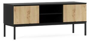 Suport TV LANZZI 120x40 cm, negru/stejar artisan