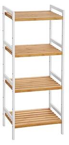 Raft baie, Songmics, Alb, 45x31.5x111 cm