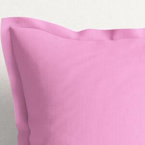 Goldea față de pernă din bumbac cu tiv decorativ - roz 30 x 50 cm