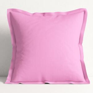 Goldea față de pernă din bumbac cu tiv decorativ - roz 30 x 50 cm