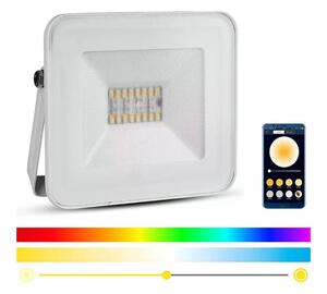 Proiector LED RGB dimabil inteligent LED/20W/230V IP65 alb