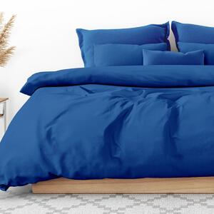Goldea lenjerie de pat din 100% bumbac - albastru regal 140 x 220 și 70 x 90 cm