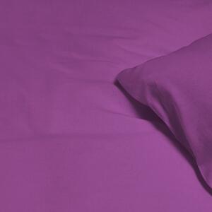 Goldea lenjerie de pat din 100% bumbac - violet 140 x 200 și 50 x 70 cm