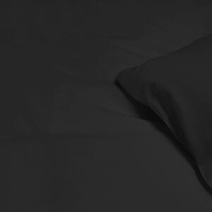 Goldea lenjerie de pat din 100% bumbac - negru 140 x 200 și 70 x 90 cm