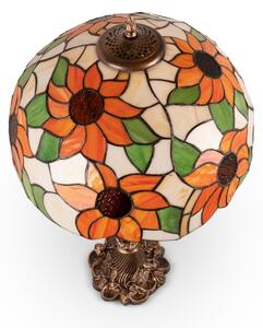 Brilagi - Lampă de masă Tiffany SUNFLOWER cu vitralii 1xE27/60W/230V