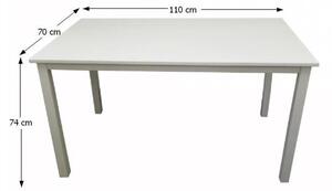 Masă de sufragerie 110 cm Astre (alb). 1015234