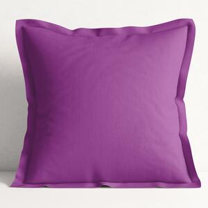 Goldea față de pernă din bumbac cu tiv decorativ - violetă 60 x 60 cm