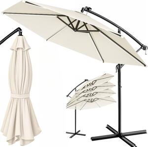 Deuba Umbrelă LED Mali Ø350 cm - crem