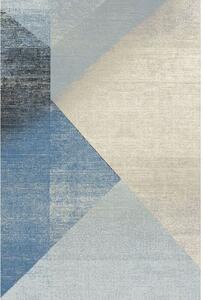 Covor lana Wido albastru forme geometrice 300 X 400