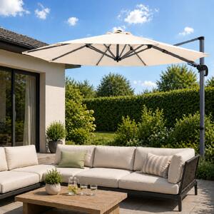 Furnigo Umbrelă de soare Lumin Ø300 cm - crem