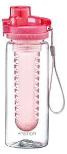 Sticla apa cu infuzor 700ml, roz, Summer