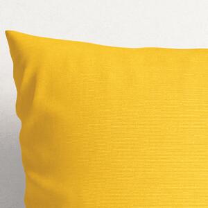 Goldea față de pernă decorativă loneta - galben intens 60 x 60 cm