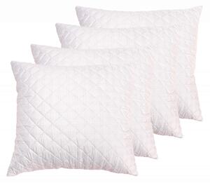 Set 4 perne matlasate 70x70 cm, microfibra cu fibre de carbon