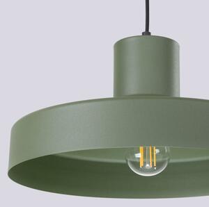 Lustră pe cablu Sollux SL.1705 BILO 1xE27/15W/230V d. 35 cm verde