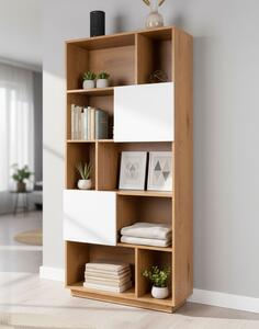 Bibliotecă Nevada, stejar natural (80 cm)