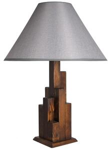 Lampă de masă KULE 1xE27/60W/230V gri/maro