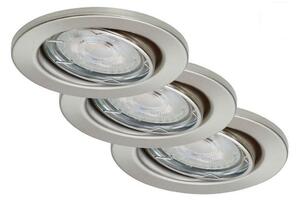 SET 3x corp de iluminat LED pentru baie dimabil 1xGU10/5W/230V IP23 Briloner 7149-032