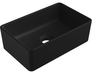 Mexen Nadia lavoar deasupra blatului 36 x 23 cm, negru mat - 21613685