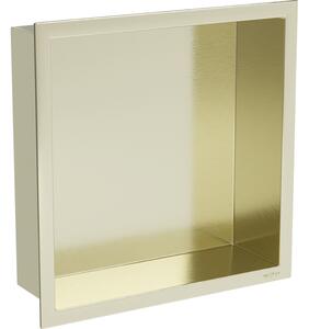 Mexen X-Wall-R raft încastrat cu margine 30 x 30 cm, auriu periat - 1950303010