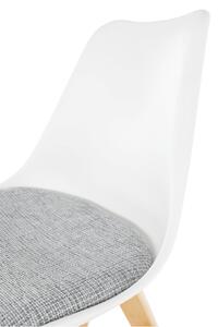 Scaun de sufragerie Damaria (alb + gri deschis). 1015600