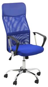 Scaun de birou ergonomic TAZZ Mesh piele ecologica Albastru