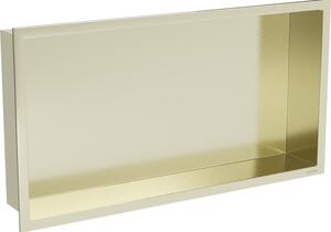 Mexen X-Wall-R raft încorporat cu flanșă 60 x 30 cm, auriu periat - 1950603010