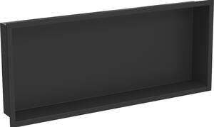 Mexen X-Wall-R raft nisă cu flanșă 75 x 30 cm, negru - 1970753010