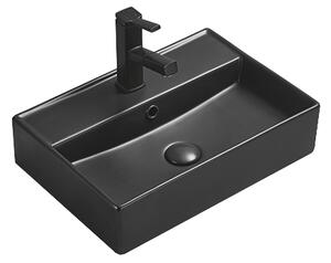 Mexen Blanca lavoar pe blat 50 x 35 cm, negru mat - 21105085