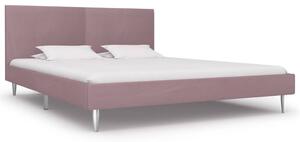 Cadru de pat, roz, 180 x 200 cm, material textil