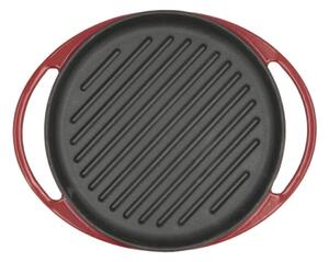 Tigaie grill, Bidasoa, Fierro,Ø 25 cm, fier turnat, rosu