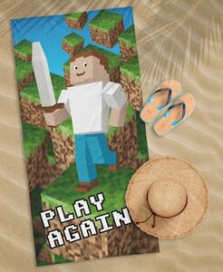 Prosop de plajă pentru copii MINECRAFT 100% bumbac Lăţime: 70 cm | Lungime: 140 cm