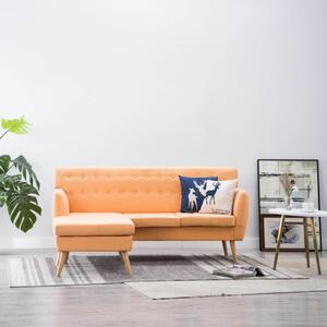 Canapea formă L, textil, 171,5 x 138 x 81,5 cm, portocaliu