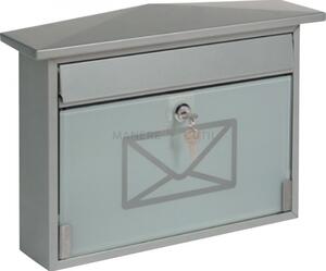 BK28SG cutie poștală sticlă Argintie