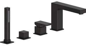 Mexen Cube baterie de baie, neagră - 72932-70