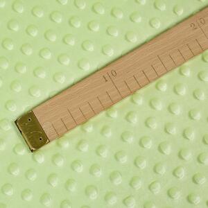 Goldea țesătură din poliester minky - verde deschis 150 cm