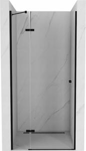 Mexen Roma uși de duș batante 90 cm, transparent, negre - 854-090-000-70-00