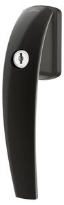 Maner fereastra cu cheie Roto Swing, lungimea patratului 43 mm, 40 Nm, cu suruburi de montaj, cu logo, culoare maro