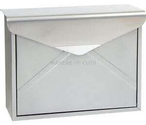 BK57 cutie poștală argintie RICHTER CZECH Albă