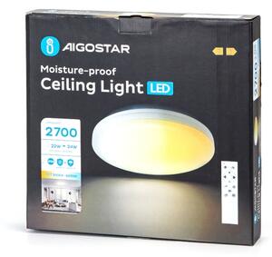 Aigostar - Plafonieră LED pentru baie LED/24W/230V 3000K-6500K IP54 + telecomandă