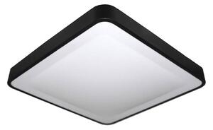 Plafonieră LED cu senzor WILTON LED/24W/230V 4000K 33x33 cm neagră