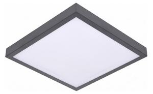 Plafonieră LED VITALI cu senzor, 24W/230V, 4000K, 33x33 cm, antracit