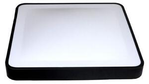 Plafonieră LED cu senzor WILTON LED/24W/230V 4000K 33x33 cm neagră