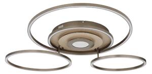 Globo 67824-60G - Plafonieră LED reglabilă MILES 60W/230V 80,8x99,2 cm alamă+telecomandă