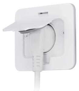 Brilagi - Priză încastrată pentru bucătărie INBOX IP55 albă dreptunghiulară